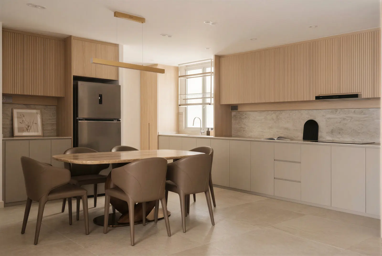 Open kitchen. Sunshine Plaza Residences, 3-bedroom condominium · Singapore, renovation by ELEVATED.